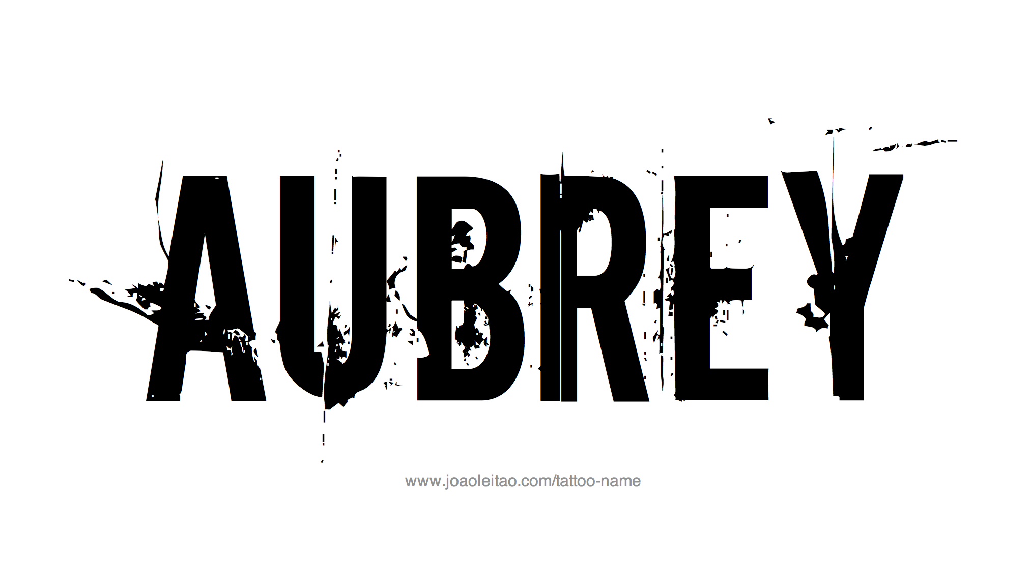 Aubrey Name Tattoo Designs